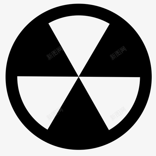 放射性危险标签图标svg_新图网 https://ixintu.com 危险 放射性 标签 核武器 核辐射 警告