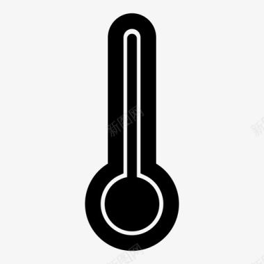 温度计热测量图标图标