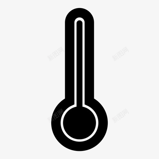 温度计热测量图标svg_新图网 https://ixintu.com 天气 测量 温度 温度计 温暖 热