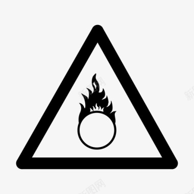 燃烧小心燃烧剂图标图标