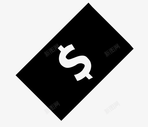 美元钞票现金钱图标svg_新图网 https://ixintu.com 付款 储蓄 现金 美元钞票 购买 钱