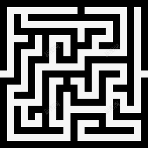 迷宫小径纠结图标svg_新图网 https://ixintu.com 小径 旅程 果酱 混乱 游戏 纠结 谜题 路径 迷宫 问题