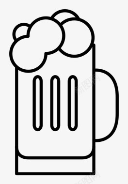 啤酒杯容器玻璃类型图标图标