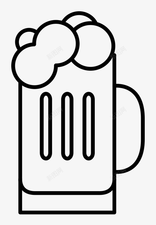 啤酒杯容器玻璃类型图标svg_新图网 https://ixintu.com 品脱杯 啤酒 啤酒杯 容器 杯子 泡沫 烈性酒 玻璃类型 饮料