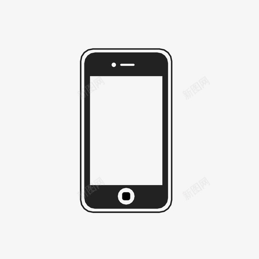iphone技术智能手机图标svg_新图网 https://ixintu.com iphone mac 手持设备 手机 技术 智能手机 电子