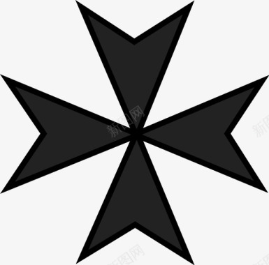 马耳他十字古代古代符号图标图标