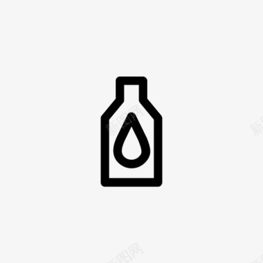 水水滴水瓶图标图标