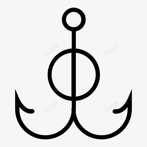 鱼钩海水手图标svg_新图网 https://ixintu.com 水 水手 海 海洋 石油工业 石油钻机 航海工业 航海石油工业 鱼钩