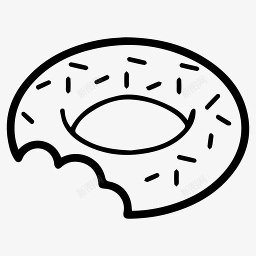 甜甜圈早餐警察图标svg_新图网 https://ixintu.com 早餐 洒 甜甜圈 糕点 警察 零食