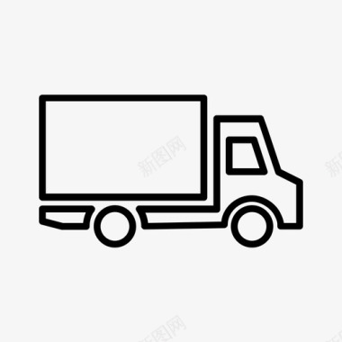 卡车送货卡车司机图标图标