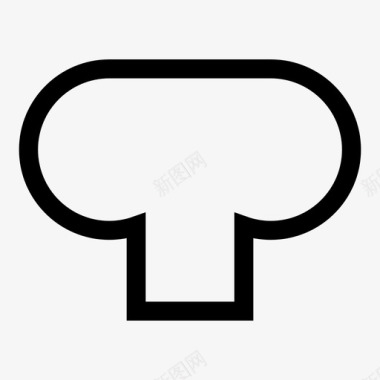 蘑菇浇头副厨师长图标图标
