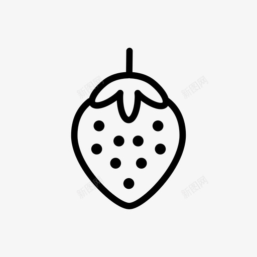 草莓家庭家庭烹饪图标svg_新图网 https://ixintu.com 家庭 家庭烹饪 简单的食物图标 草莓 菜单 营养 餐