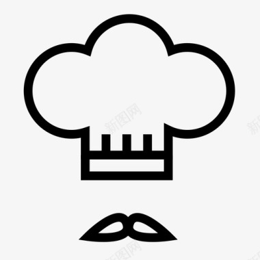 厨师烹饪饮食图标图标