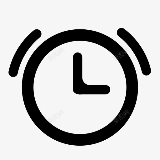 闹钟定时定时器图标svg_新图网 https://ixintu.com 告诉时间 嗡嗡声 定时 定时器 警报 铃声 闹钟 闹钟开
