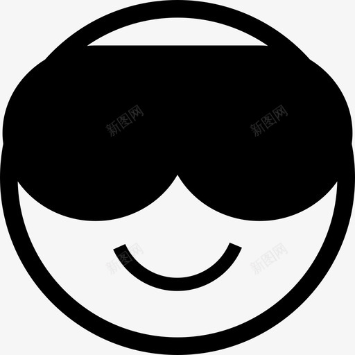 表情图酷酷的脸戴着深色墨镜微笑人物电脑和媒体1图标svg_新图网 https://ixintu.com 人物 电脑和媒体1 表情图酷酷的脸戴着深色墨镜微笑