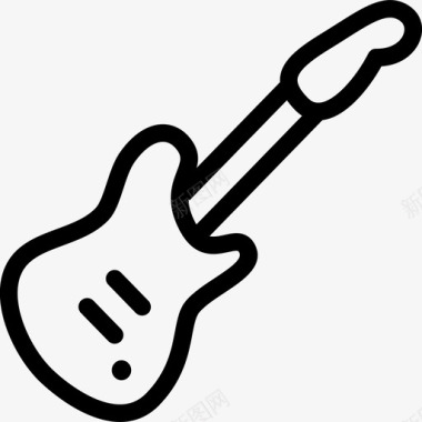 电吉他弦声音图标图标