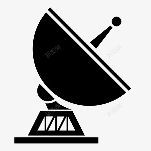卫星碟形网络卫星天线图标svg_新图网 https://ixintu.com 信号 卫星 卫星天线 技术 电子 碟形网络 空间 雷达