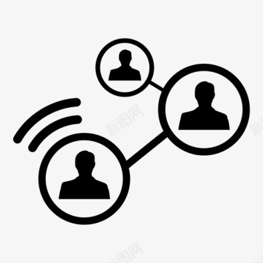 网络连接linkedin图标图标