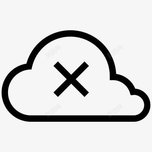 关闭取消云图标svg_新图网 https://ixintu.com 云 云关闭 关闭 删除 取消 错误
