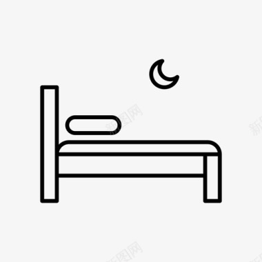睡觉休息放松图标图标