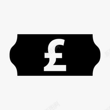 价格标签英镑货币图标图标