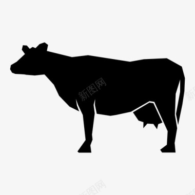 牛农场动物农业图标图标