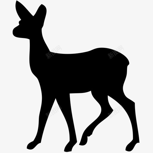 小鹿哺乳动物森林动物图标svg_新图网 https://ixintu.com 哺乳动物 小鹿 幼鹿 森林动物 鹿