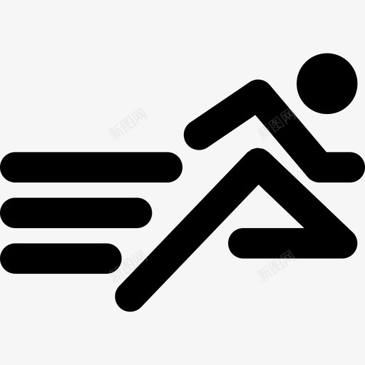 跑步个人形状图标svg_新图网 https://ixintu.com 个人 伸展 健身 实心图标 形状 手臂和腿部伸展运动瑜伽 标志 跑步 运动 运动-实心