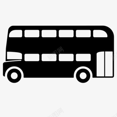 双层巴士交通工具公共交通图标图标
