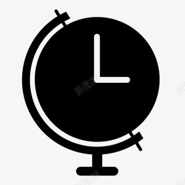 世界时钟计时计时器图标图标