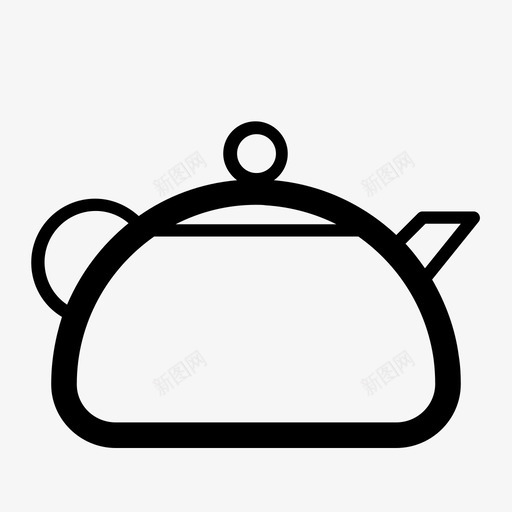 茶壶水炉顶图标svg_新图网 https://ixintu.com 厨房 水 炉顶 热水 热水锅炉 热茶 茶壶 装配
