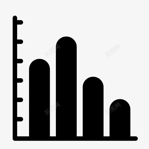 条形图图信息图图标svg_新图网 https://ixintu.com 信息图 刻度 图 审核 度量 条形图 统计 节点 评分