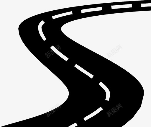 道路高速公路小路图标svg_新图网 https://ixintu.com 小路 旅游 蜿蜒的街道 蜿蜒的道路 街道 道路 高速公路