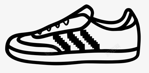 运动鞋阿迪达斯鞋桑巴图标图标