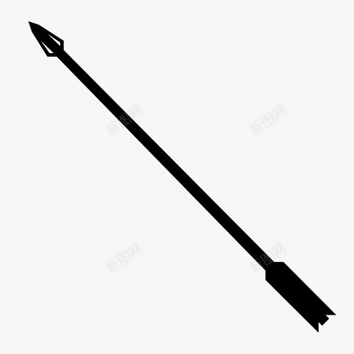 箭弓和箭狩猎箭图标svg_新图网 https://ixintu.com 弓和箭 狩猎箭 箭