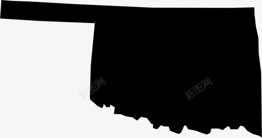 俄克拉荷马州美国旅行图标图标