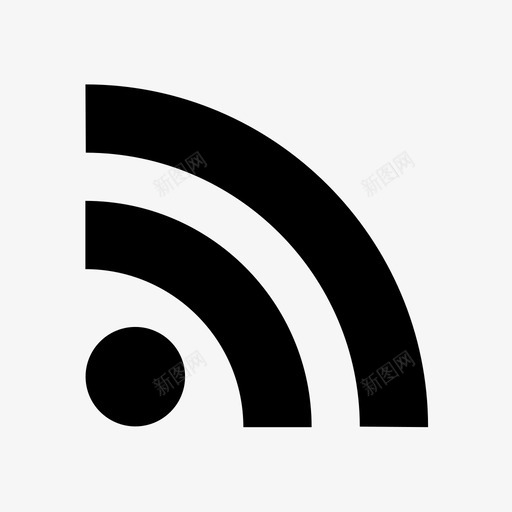 rssrss源信号图标svg_新图网 https://ixintu.com rss rss源 wave wifi wifi信号 信号