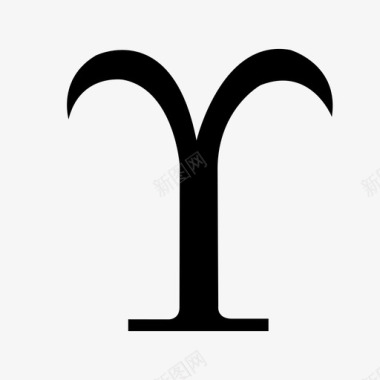 upsilon字母表希腊语图标图标