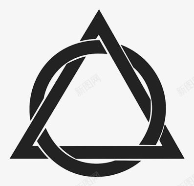 三角形圆历史符号形状图标图标