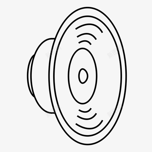 扬声器可听见的音频的图标svg_新图网 https://ixintu.com 可听见的 声音 大声的 扬声器 音乐 音量 音频的