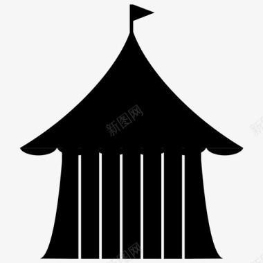 马戏团嘉年华庆典图标图标