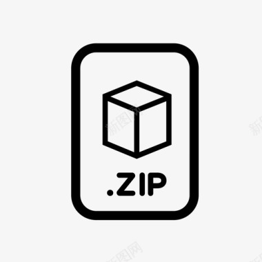 zip文件扩展名2图标图标