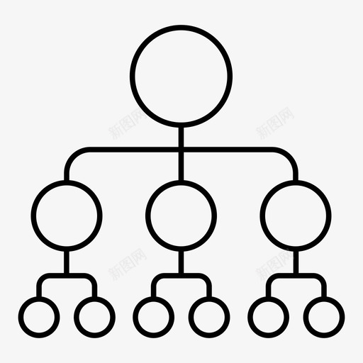 流程图工作流程线框图标svg_新图网 https://ixintu.com 公司 图表 工作流程 流程图 线框 组织 结构