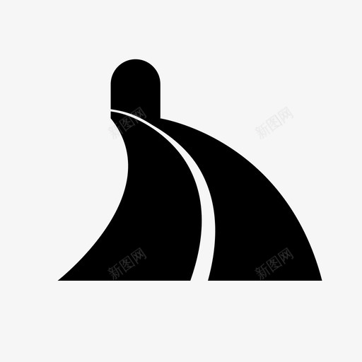 道路街道隧道图标svg_新图网 https://ixintu.com 公路隧道 地铁车道 大道 旅行车 街道 道路 隧道