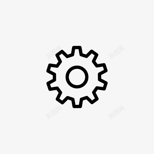 齿轮小尺寸图标svg_新图网 https://ixintu.com 小 小简单 尺寸 微型 机械 极简 简化 简单 运动 零件 齿轮