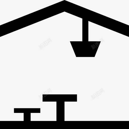 室内家房子图标svg_新图网 https://ixintu.com 室内 家 座位 房子 桌子 灯 遮蔽物 里面