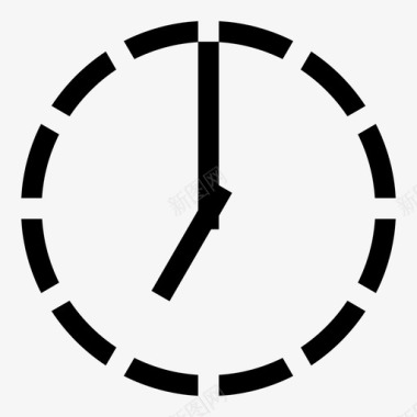 时钟设置时间七图标图标