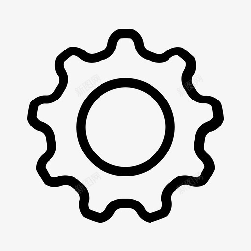 齿轮风轮子图标svg_新图网 https://ixintu.com 圆 基本用户界面 工作 扭曲 旋转 研磨 设置 轮子 边缘 风 齿轮