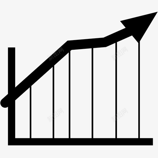 图表趋势趋势预测图标svg_新图网 https://ixintu.com 业务 信息图表 图表 增长 折线图 统计 趋势 趋势预测 销售
