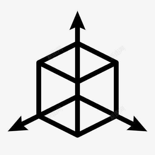 三维三维立方体正方形图标svg_新图网 https://ixintu.com 三维 三维立方体 几何 形状 模型 正方形 等轴测 设计